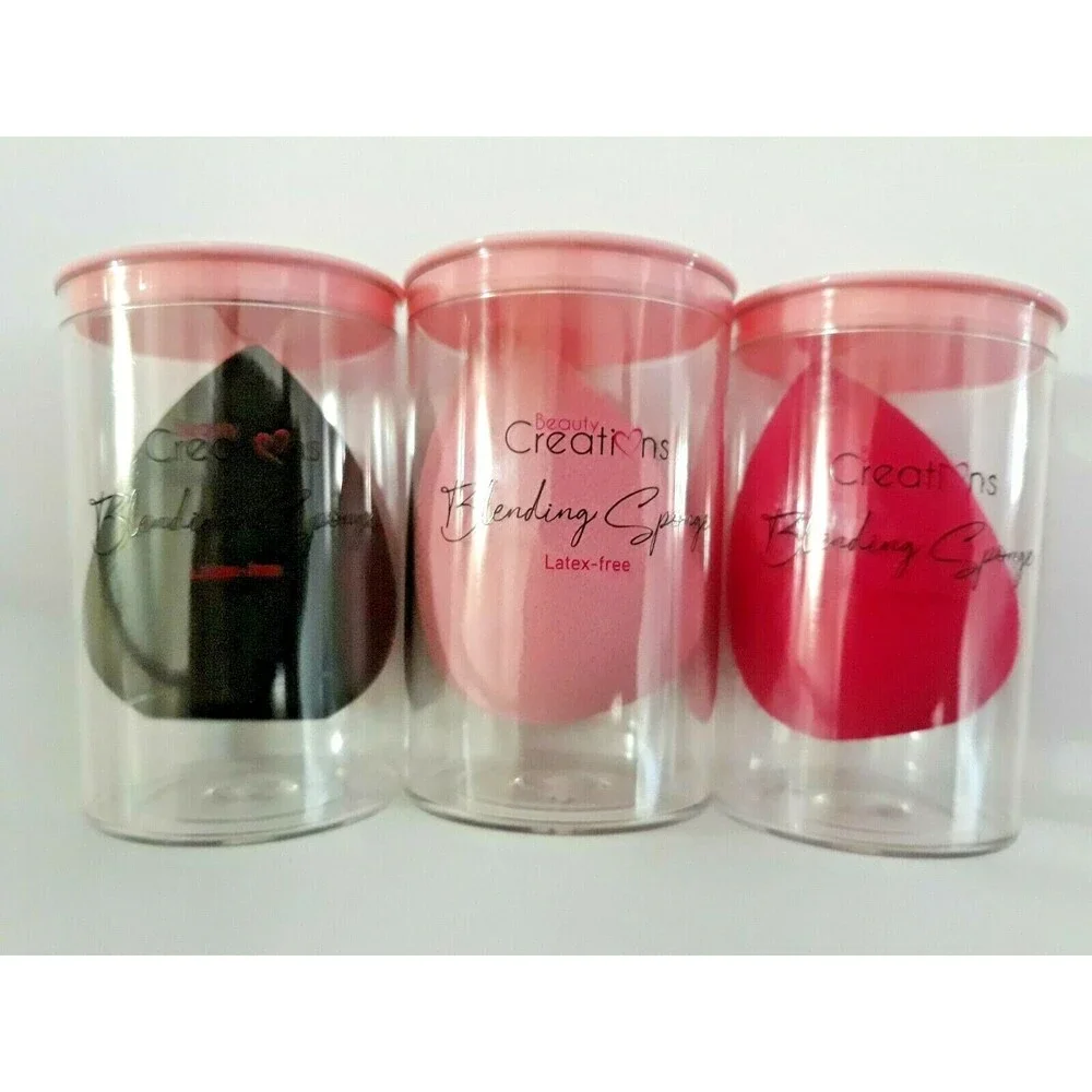 3pc Beauty Creations FLAWLESS STAY (Full Size) BLENDING SPONGES (Latex Free) NEW
